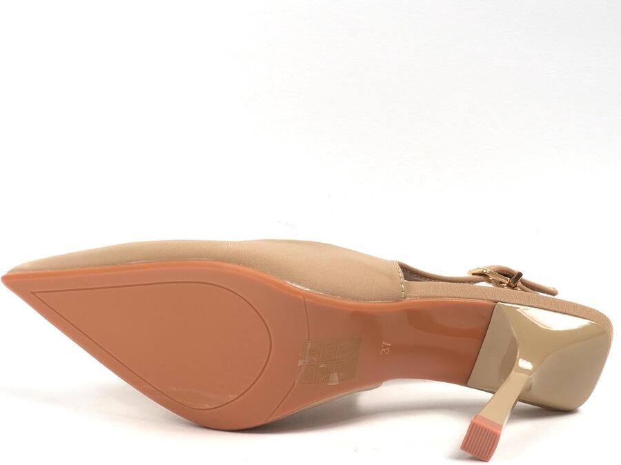Pumps met hoge hak en achterbandje - Foto 1