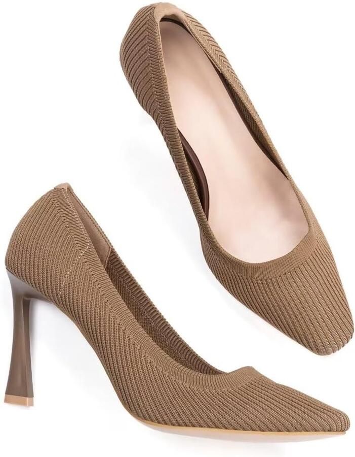 Pumps met lage hak vliegengewicht comfortabel stof