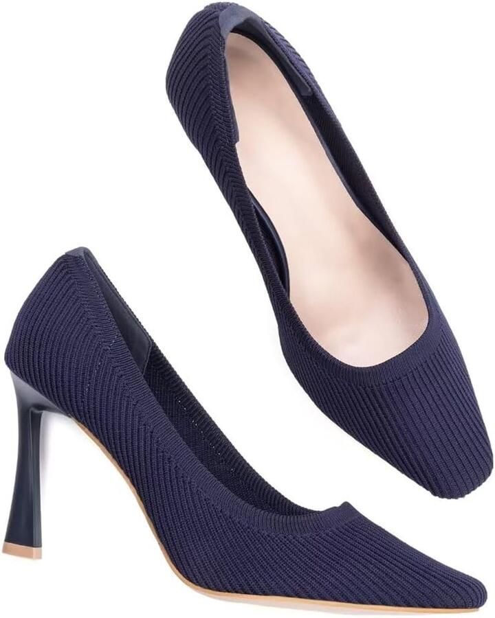 Pumps met lage hak vliegengewicht comfortabel stof