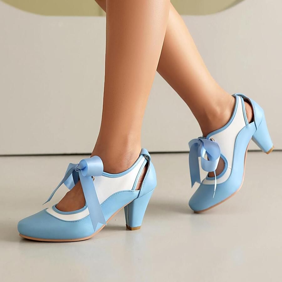 Pumps met ronde neus