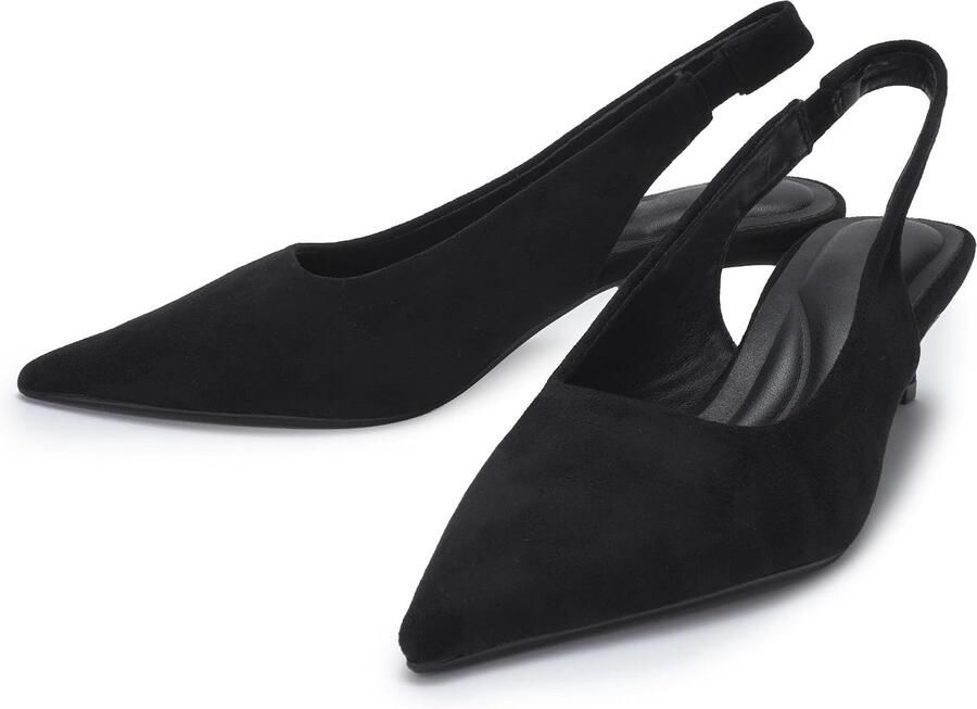 Pumps met spitse neus en hak