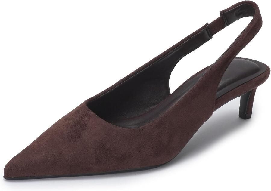 Pumps met spitse neus en hak