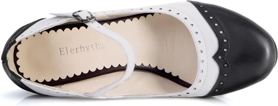 Pumps met veter en enkelband
