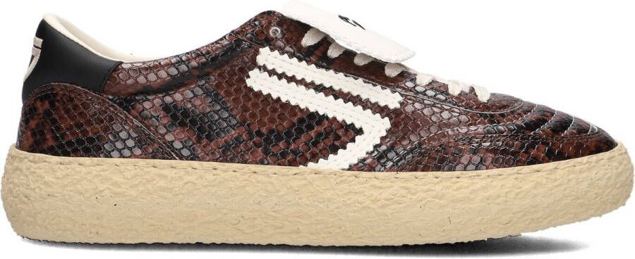 PURAAI Lage Sneakers Dames 4.05 Polly Tab Maat: 40 Materiaal: Leatherlook Kleur: Bruin