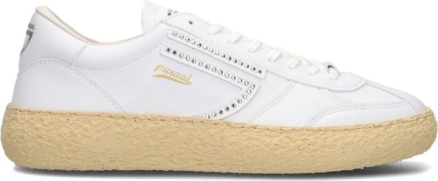 PURAAI Lage Sneakers Dames 1.01 Stud Maat: 37 Materiaal: Textiel Kleur: Wit