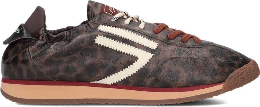 PURAAI Lage Sneakers Dames 6.02 Panther Maat: 39 Materiaal: Leer Kleur: Bruin