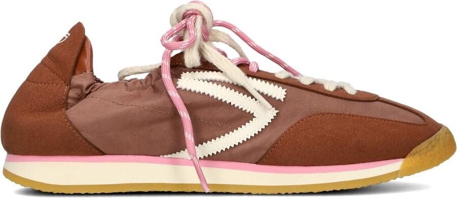 PURAAI Lage Sneakers Dames Panther Maat: 42 Materiaal: Textiel Kleur: Bruin