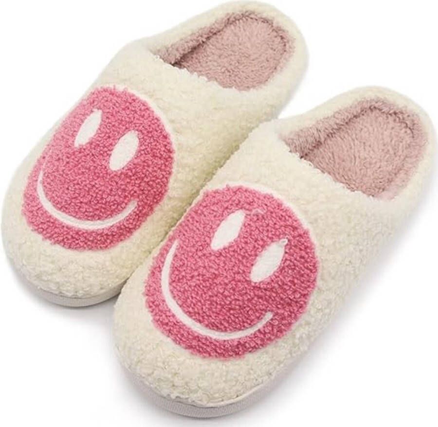 Puresolve kinder pantoffels sloffen smiley pantoffels en roze