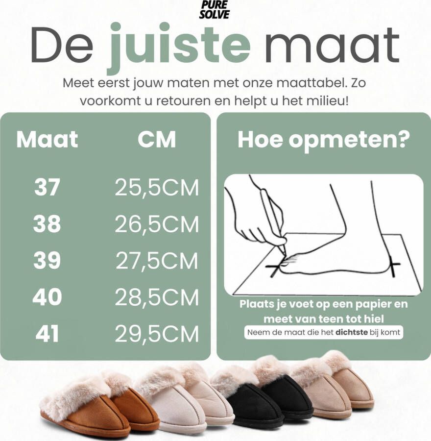 Puresolve Pantoffels Dames Sloffen Beige Anti-slip - Foto 1