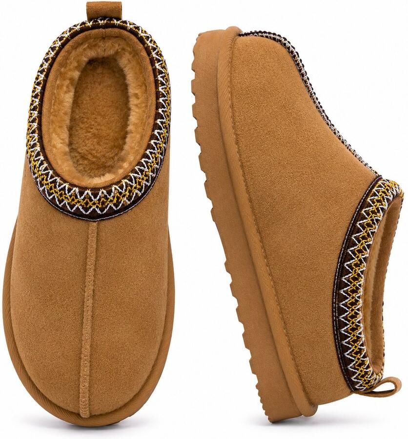 Puresolve Pantoffels Dames Sloffen Stevige zool Chestnut
