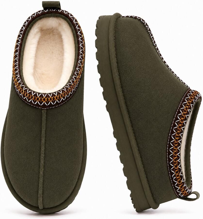 Puresolve Pantoffels Dames Sloffen Stevige zool Groen