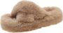 Purssolve Pantoffels Dames slippers dames sloffen hoge zool harde zool khaki - Thumbnail 2