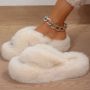 Purssolve Pantoffels Dames slippers dames sloffen hoge zool harde zool beige - Thumbnail 4