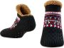 Purssolve Sokken huissokken en 2 paar Verwarmde sokken pantoffels sokken winter sokken anti slip fluffy Sokken winter sokken Zwart - Thumbnail 2