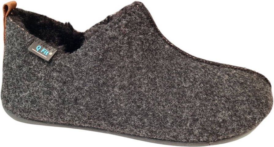 Q-Fit Q Fit Heren Pantoffel Pisa 3527.4.001 Zwart