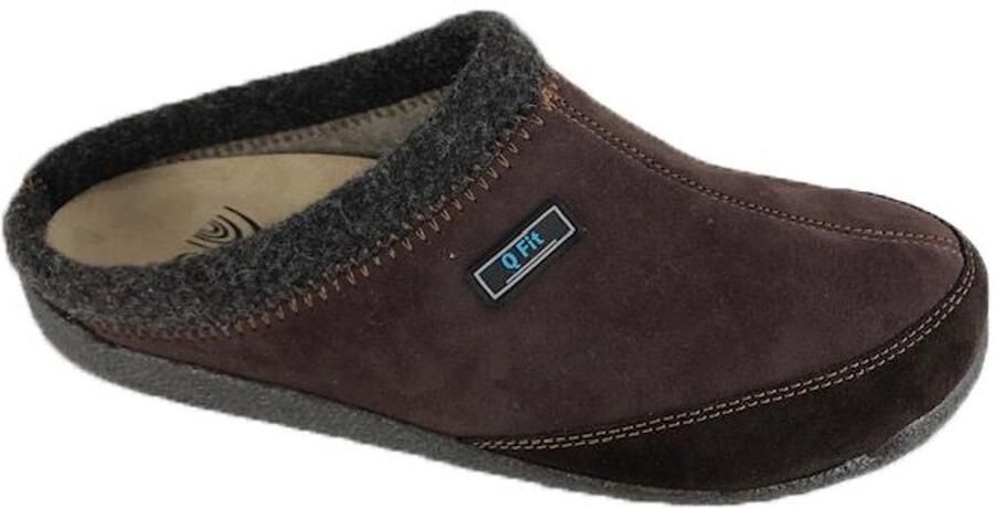 Q Fit home PANTOFFEL BERN1 BRUIN NUBUC