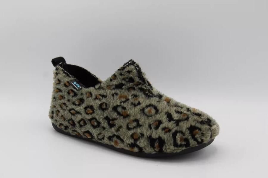 Q fit home shoes Q-Fit Dames Pantoffel Lieke 3591.6.027 Grijs Combi