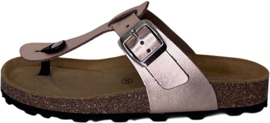 Q Fit Katja gold fantasy teenslipper Kleur Metallic)