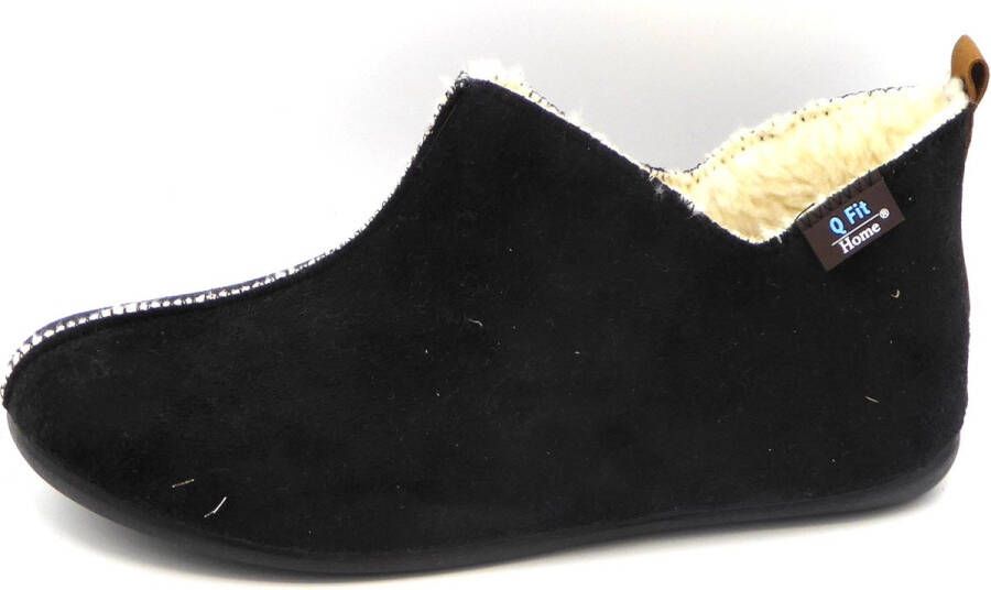 Q-Fit Madrid dames pantoffel Zwart