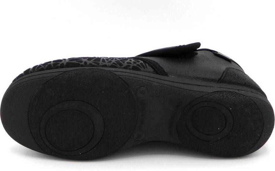 Q Fit Medical Q-Fit Medical Dames Pantoffel Geneve 2001.03 Zwart Print - Foto 2