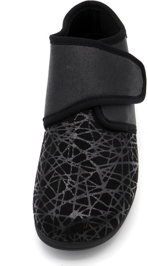 Q Fit Medical Q-Fit Medical Dames Pantoffel Geneve 2001.03 Zwart Print