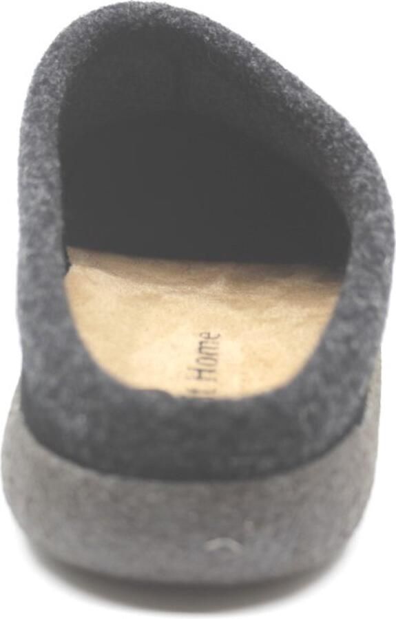 Q-Fit Bern 1 Zwarte Suede Open Heren Pantoffels Zwart - Foto 3