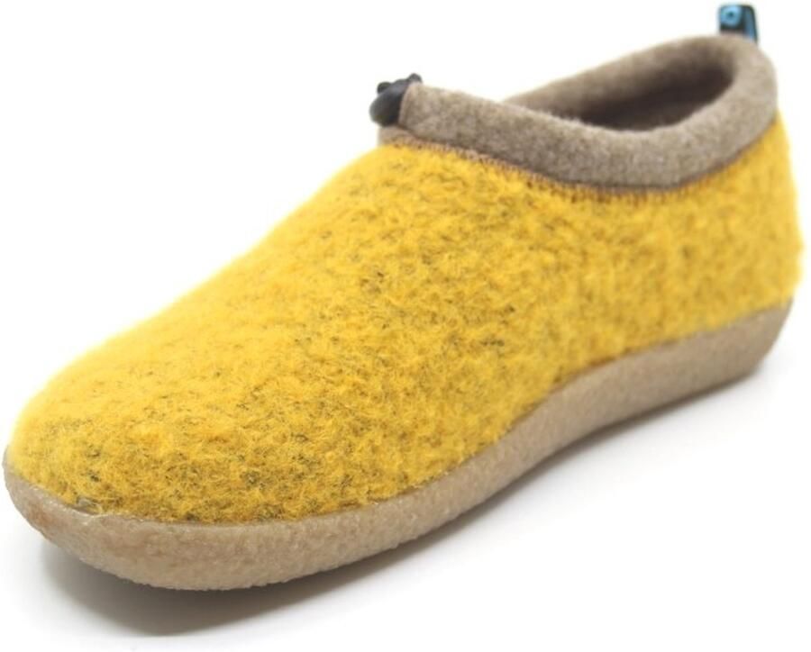 Q Fit Q Fit CATO 3567.5.020 Yellow Gele pantoffel met uitneembaar voetbed
