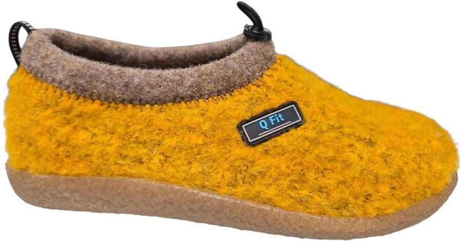 Q Fit Q Fit CATO 3567.5.020 Yellow Gele pantoffel met uitneembaar voetbed - Foto 5