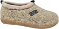 Q Fit Cato Offwhite Wollen Gesloten Dames Pantoffels Offwhite - Beige/Wit
