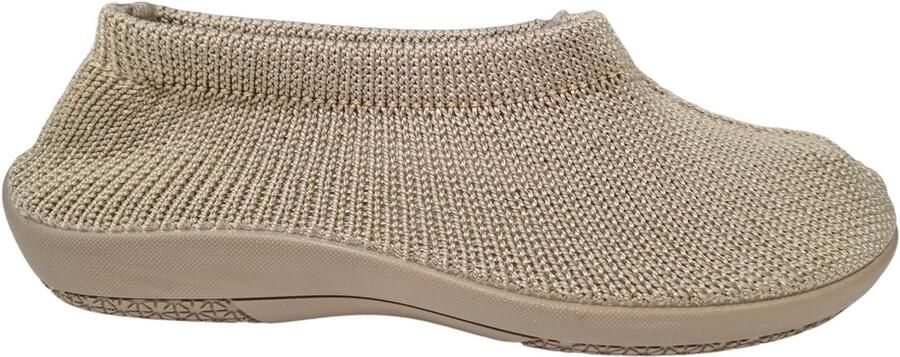 Q Fit Julia Beige Dames Pantoffels Beige