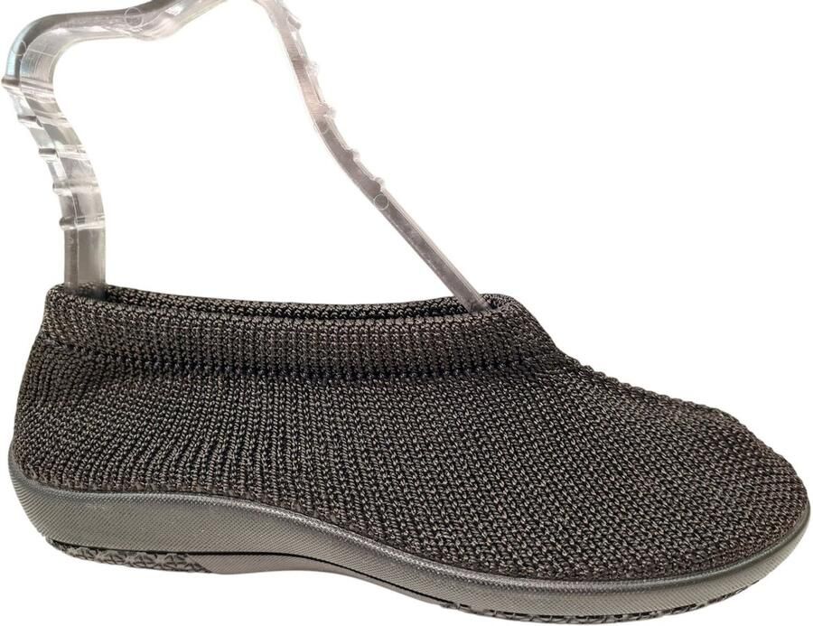 Q Fit Julia Zwarte Dames Pantoffels Zwart