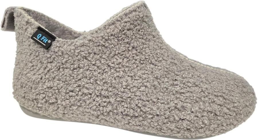 Q Fit 3591 Lieke grey panter pantoffel Kleur Print)