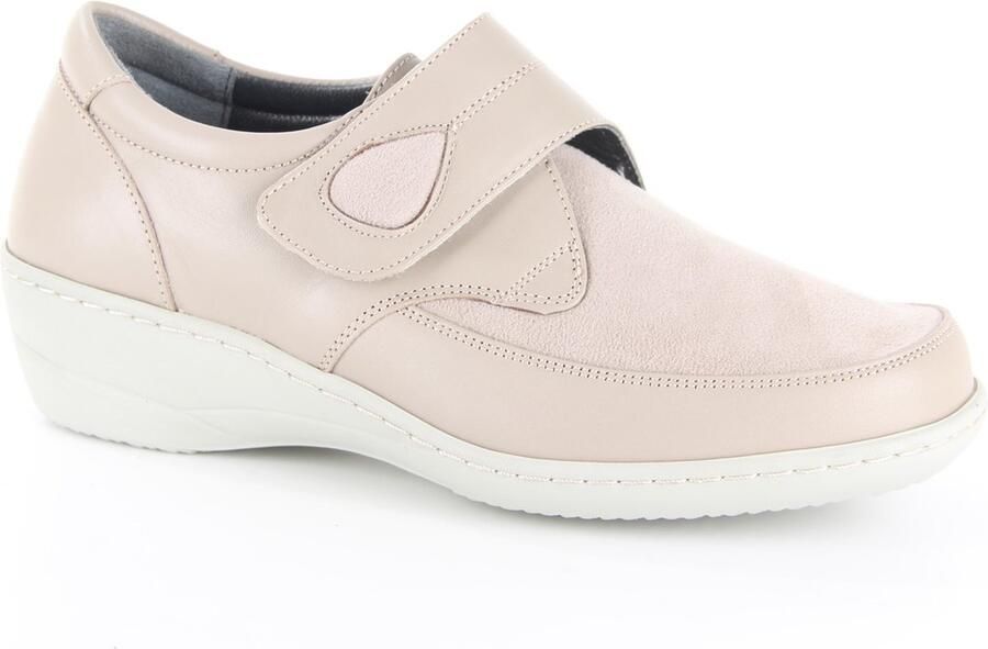 Q Fit Shoes 4008.10.007 dames klittenbandschoenen beige