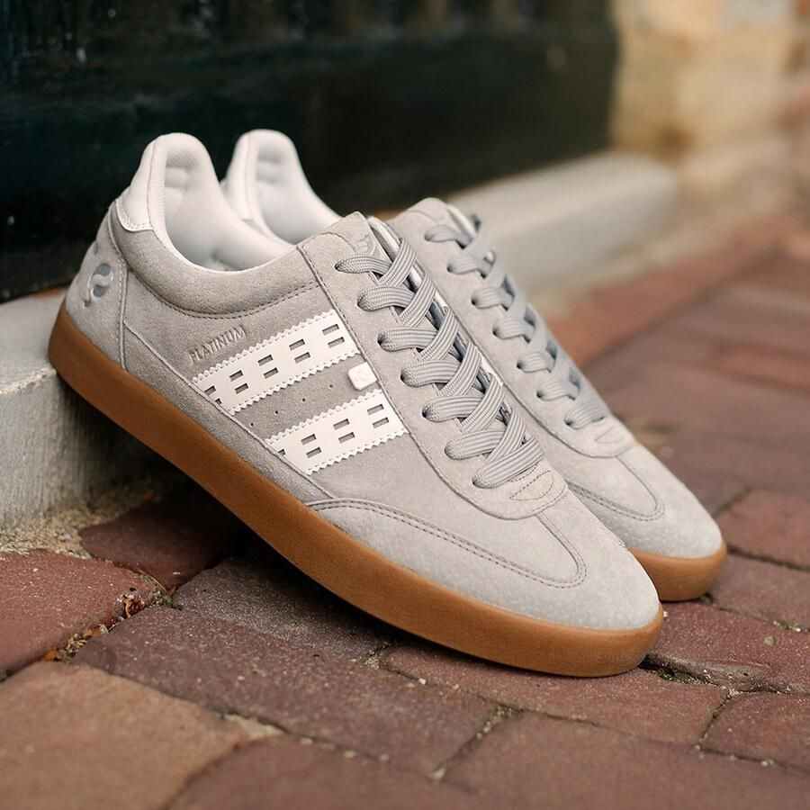 Q1905 Heren Sneaker Platinum Lichtgrijs OffWhite