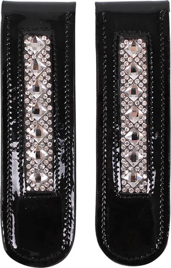 QHP Laarzenclip Sharina maat JUNIOR black silver