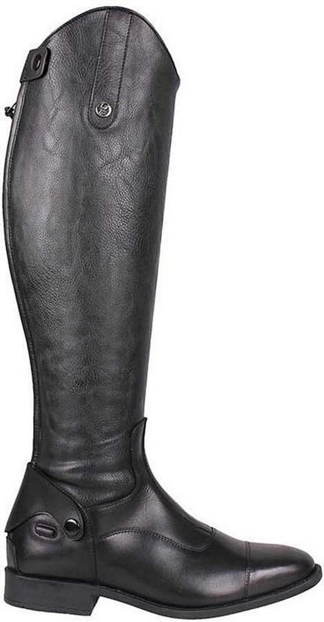 QHP Rijlaars Birgit Adult Black 39 extra wijd Zwart Paardrijlaarzen - Foto 3