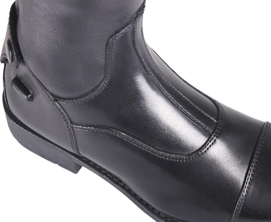 QHP Rijlaars Birgit Junior Black 39 Zwart Paardrijlaarzen - Foto 2