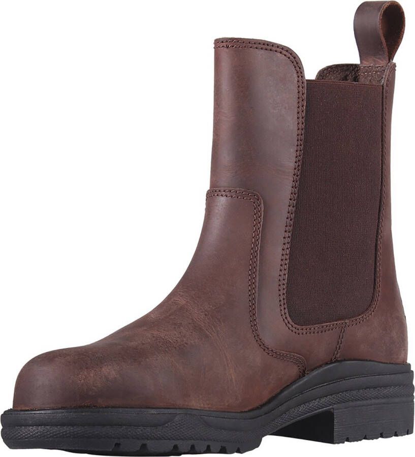 QHP Stalschoen Fresno Steel Toe brown