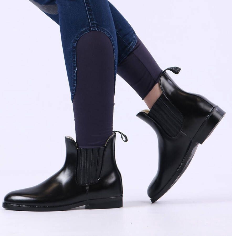 QHP Jodhpurs Thermo Adult Paardrijlaarzen Rubber Zwart