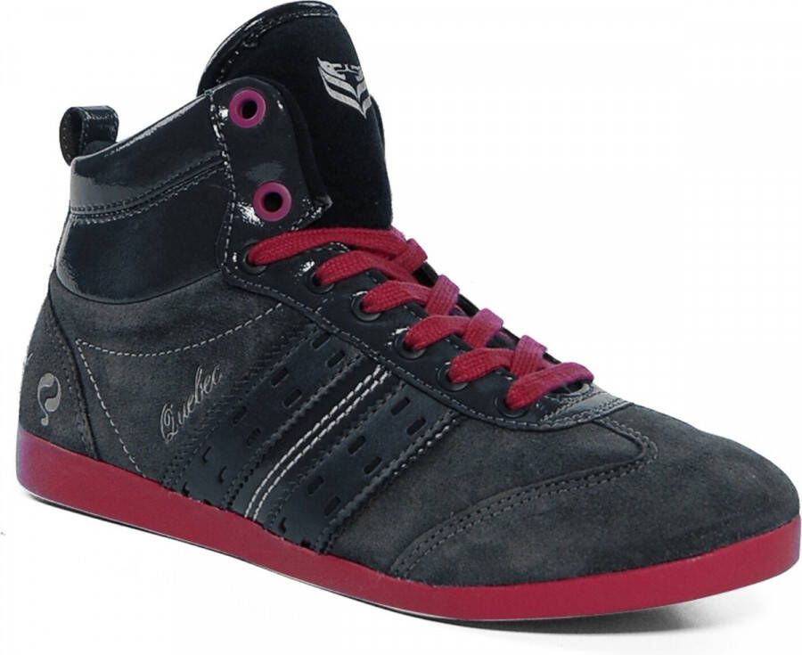 Quick Quebec Mid Junior Lace Sneaker Kinderen 29 Grijs FuxiaRoze