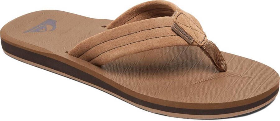 Quiksilver Carver Suede Heren Slippers Tan