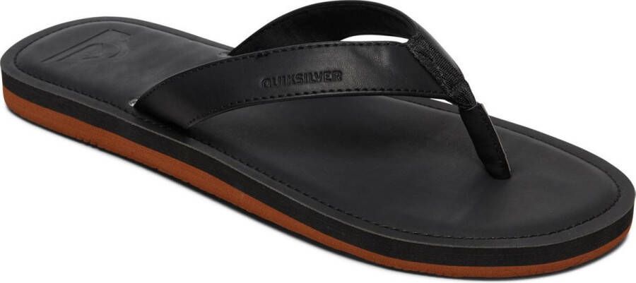 Quiksilver Molokai Nubuck II Heren Slippers Solid Black