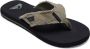 Quiksilver Monkey Abyss Heren Slippers Black Black Brown - Thumbnail 1