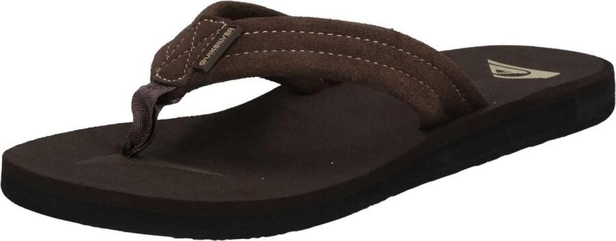 Quiksilver Carver Suede Heren Slippers Brown
