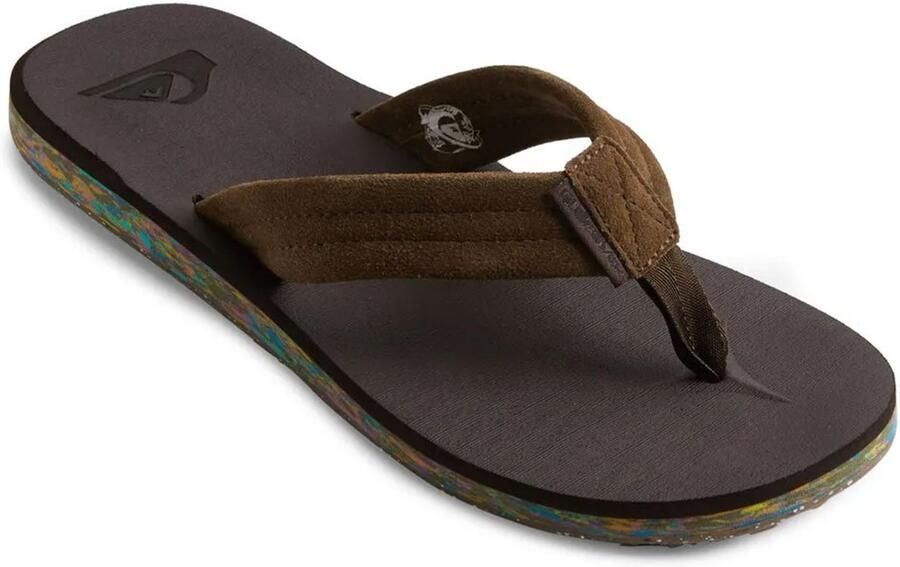 Quiksilver Carver Suede Recycled Sandalen Bruin Man