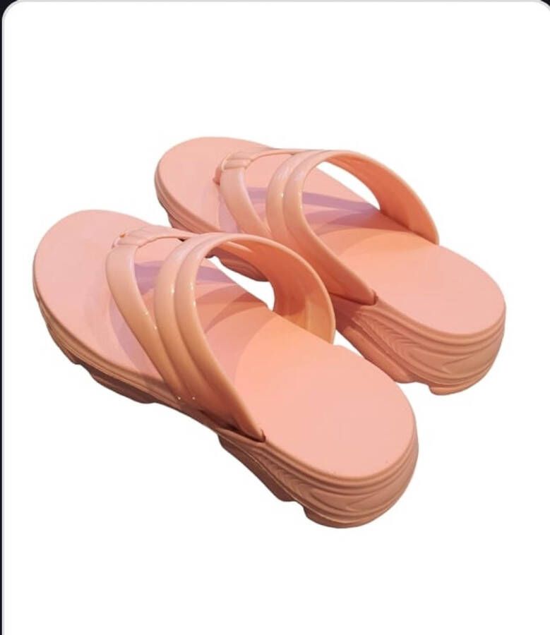 Rahem Dames teenslipper zwart 42 kleur help de natuur (50% gerecycled) - Foto 1