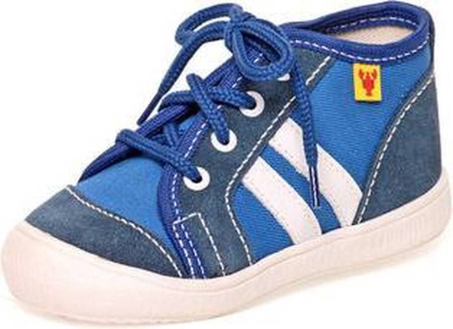 Rak Gympen gymschoenen jongens textiel leer- blauw