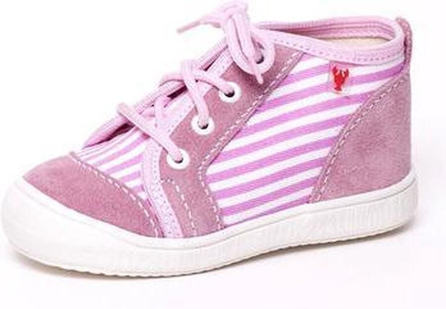 Rak Gympen gymschoenen licht roze textiel leer meisjes
