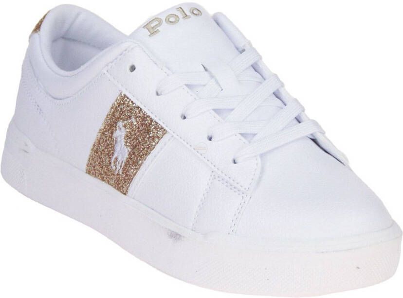 Ralph Lauren Frazier Sneaker Wit-Goud