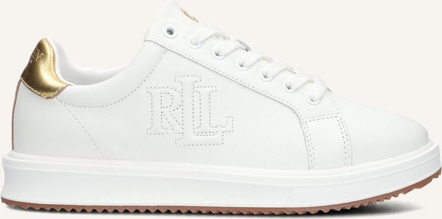 LAUREN RALPH LAUREN Lage Sneakers Dames Ainsley Low Top Lace Maat: 38 Materiaal: Leer Kleur: Wit